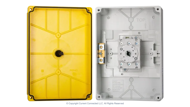 High quality photo of the IMO PV (Solar) Isolator 63A Internal. Photographed by Current Connected.