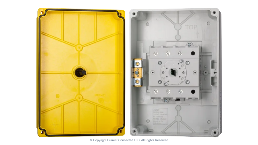 High quality photo of the IMO PV (Solar) Isolator 125 Internal. Photographed by Current Connected.