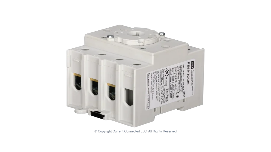High quality photo of the IMO PV (Solar) Isolator125A Internal Isolator. Photographed by Current Connected.