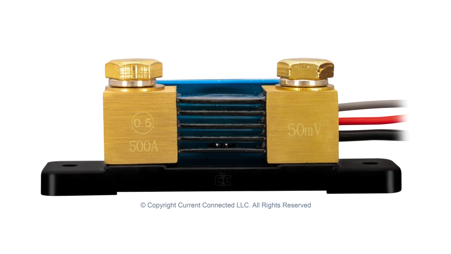 High quality photo of the Victron - SHU050150050 - SmartShunt 6.5-70VDC - 500A IP65 - Back view Photographed by Current Connected.