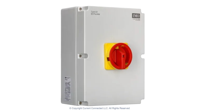 High quality photo of the IMO Changeover Switch, 3 Pole 63A ISO. Photographed by Current Connected.