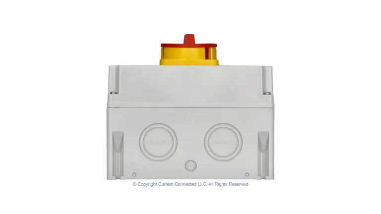 High quality photo of the IMO Changeover Switch, 3 Pole 63A Bottom view. Photographed by Current Connected.