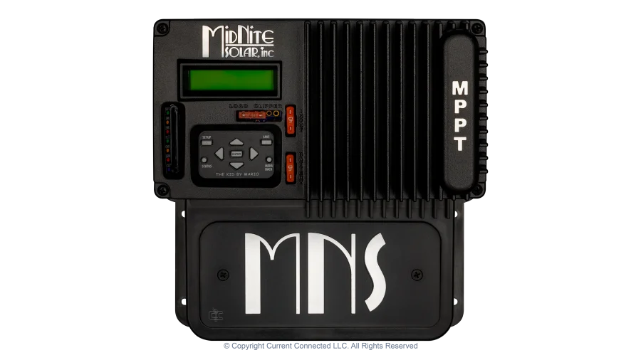 High quality photo of the Midnite Solar - MNKID - The Kid - Front View. Photographed by Current Connected