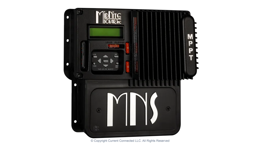 High quality photo of the Midnite Solar - MNKID - The Kid - Left Angle View. Photographed by Current Connected