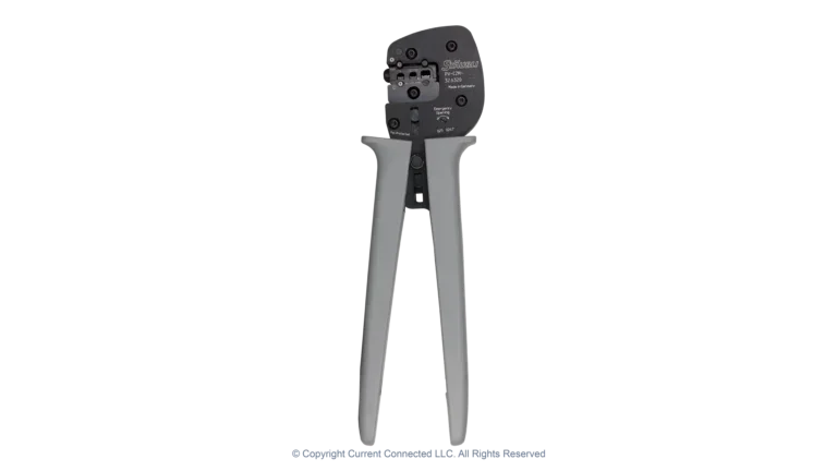 High quality photo of the Staubli - PV-CZM-326320 - Crimping Pliers - Side View Closed. Photographed by Current Connected