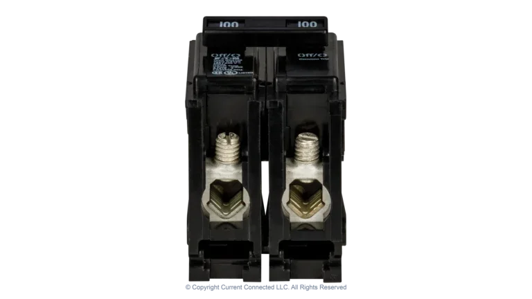 High quality photo of the Eaton - BR2100 - Double Pole Breaker 60A - 125A - Bottom View. Photographed by Current Connected