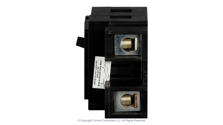 High quality photo of the Eaton - CSR2200N - CSR 200 Amp 2-Pole 25 kAIC Main Circuit Breaker - Side Terminal View. Photographed by Current Connected