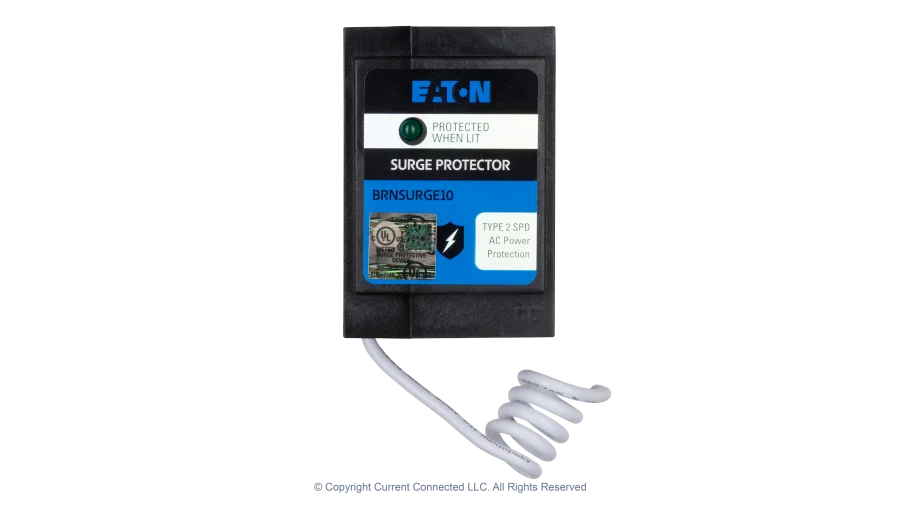 High quality photo of the Eaton - BRSSP - BR Plug-in Surge Protector Front View. Photographed by Current Connected