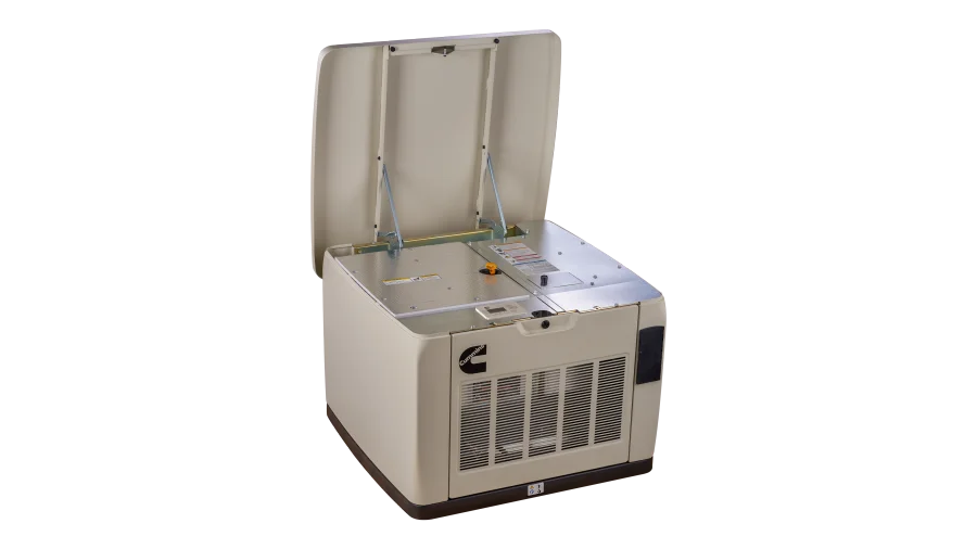 Cummins - A071Z390 - Connect Series C13N6H Air Cooled Generator - Angled Left Open View