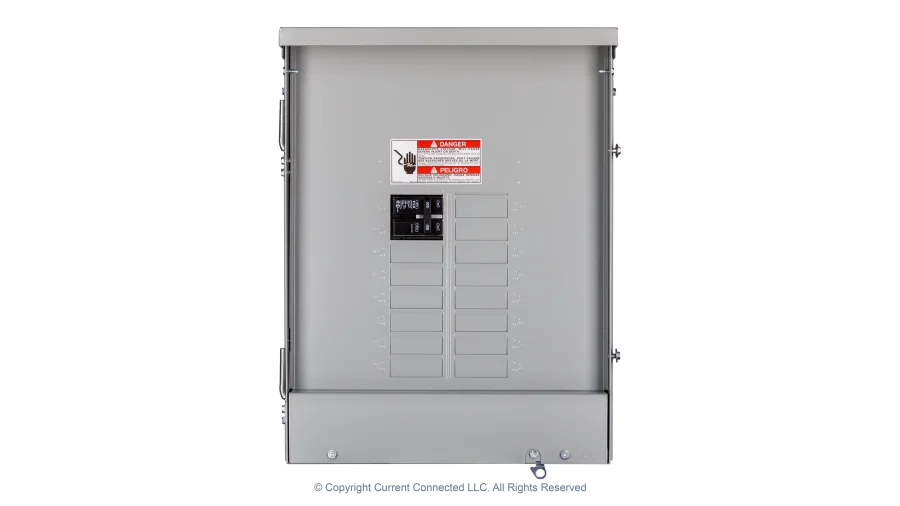 Eaton BR Series 100 Amp 24-Circuit Main Breaker Outdoor Plug on Neutral Load Center Contractor Breaker Kit