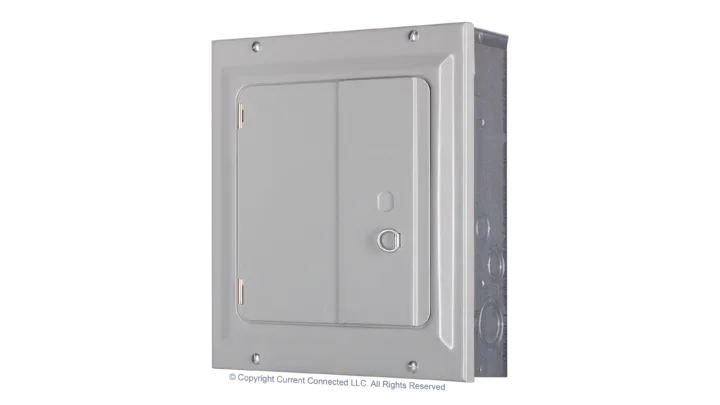 Eaton BR 125A 8-Space 16-Circuit Indoor Main Lug Loadcenter with Surface Door for Critical Loads or Small Main Panel