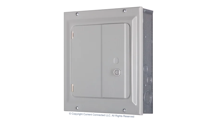 Eaton BR 125A 8-Space 16-Circuit Indoor Main Lug Loadcenter with Surface Door for Critical Loads or Small Main Panel