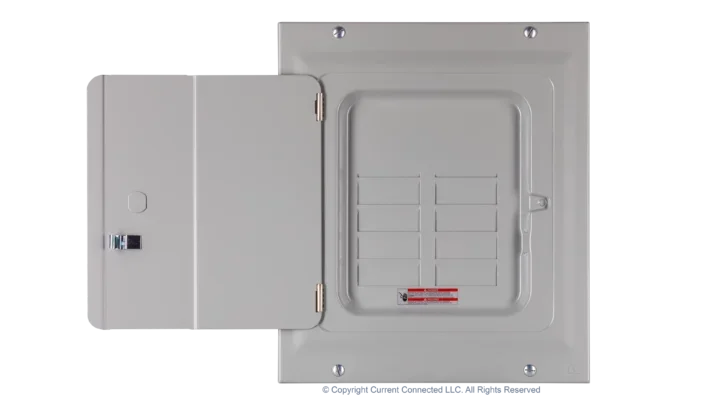 Eaton BR 125A 8-Space 16-Circuit Indoor Main Lug Loadcenter with Surface Door for Critical Loads or Small Main Panel