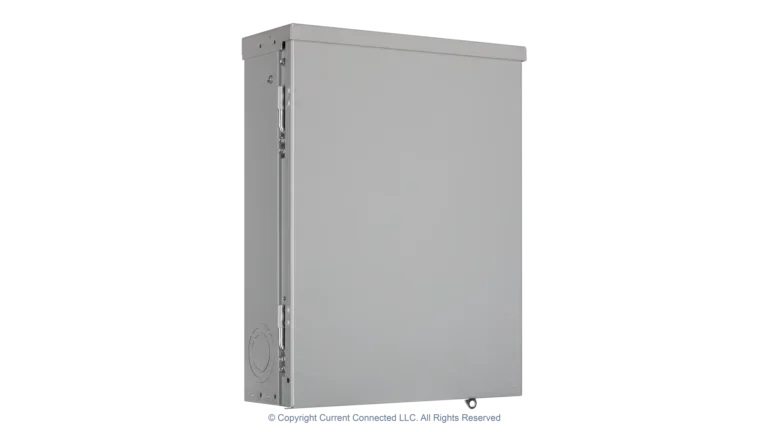 High quality photo of the Eaton - BRP125 - BR 125 AMP 16 Circuit Indoor Main Lug Loadcenter - Angled Left View. Photographed by Current Connected