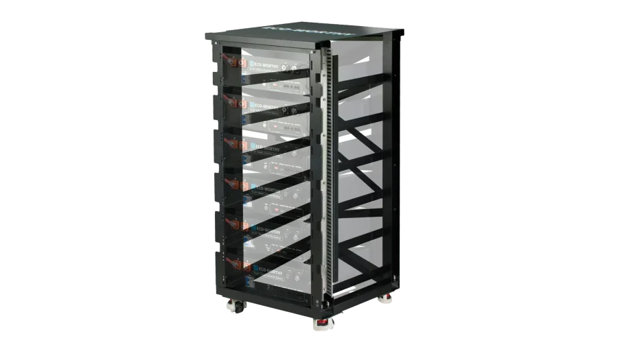 ECO-WORTHY 6-Slot Battery Rack for ECO-WORTHY 48V Server Rack Lithium Batteries, Fits Cubix 100 and Cubix 100 Pro