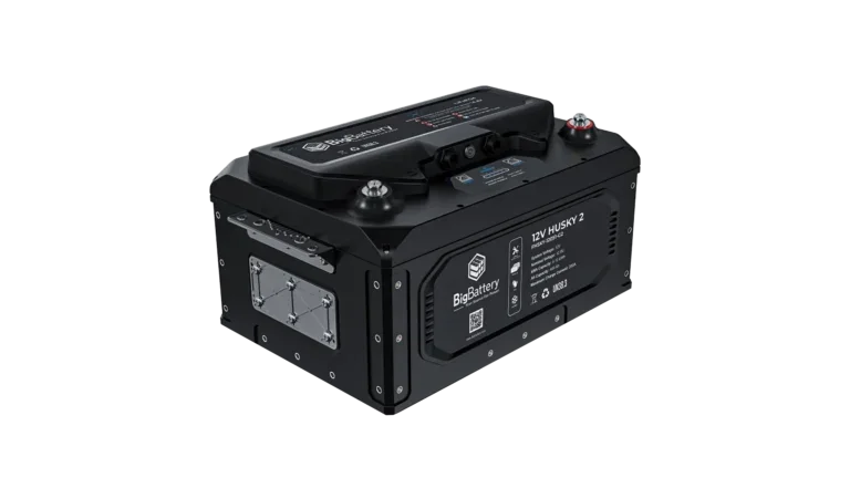 High quality photo of the Big Battery 12V Husky Front Left View. Photo sourced by Current Connected.