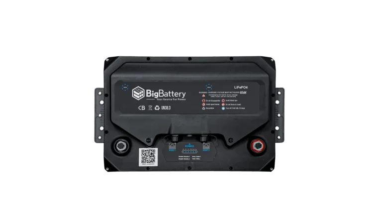 High quality photo of the Big Battery Husky LiFePO4 Battery INV Top View. Photo sourced by Current Connected.