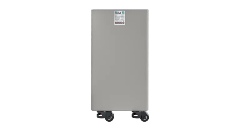High quality photo of the Big Battery 48V Nexus 15kWh Left View. Photo sourced by Current Connected.