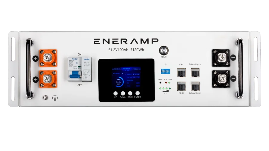 Eneramp - E-03000101 - Endurance 5 - 51.2V 5120Wh Rack Mount Battery - Front View