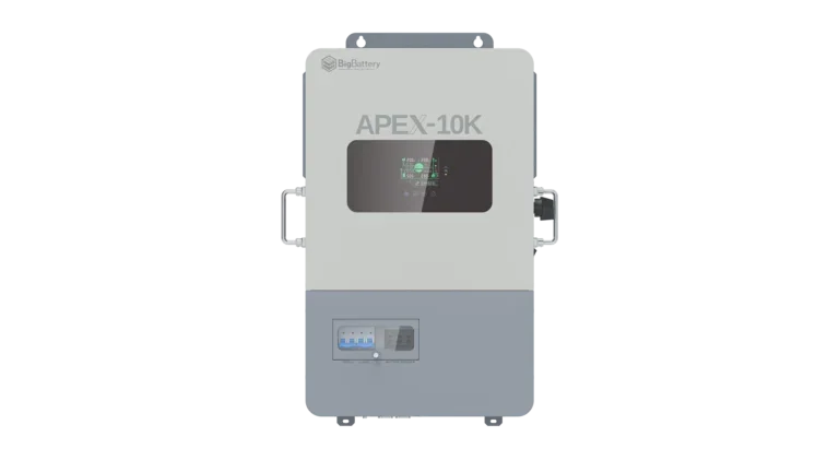 High quality photo of the Big Battery Apex-10k Front View. Photo sourced by Current Connected.
