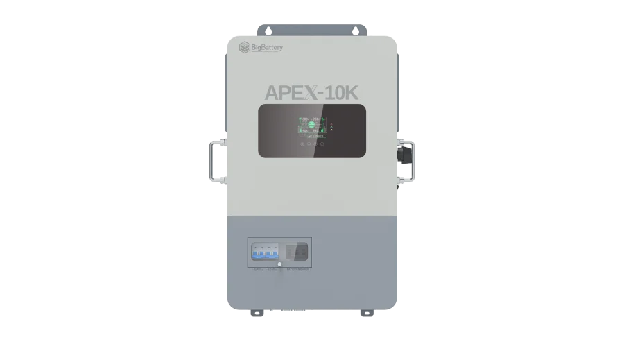 High quality photo of the Big Battery Apex-10k Front View. Photo sourced by Current Connected.