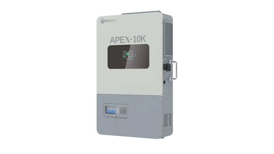 High quality photo of the Big Battery Apex-10k Front Right View. Photo sourced by Current Connected.
