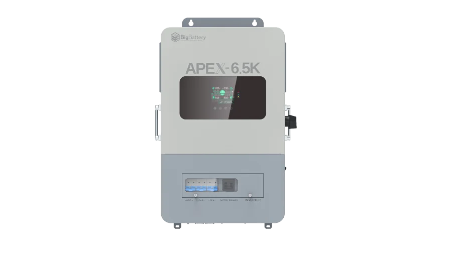 High quality photo of the Big Battery Apex-6.5k Front View. Photo sourced by Current Connected.