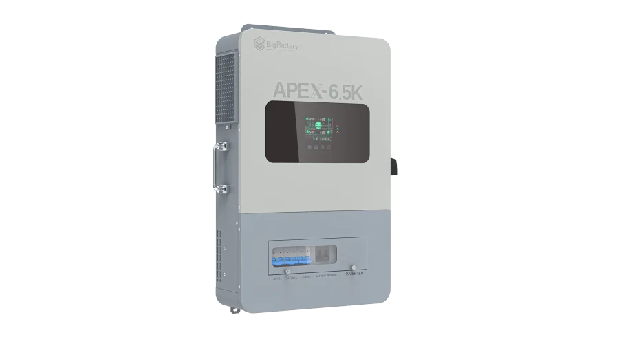 High quality photo of the Big Battery Apex-6.5k Front Left View. Photo sourced by Current Connected.