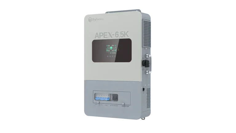 High quality photo of the Big Battery Apex-6.5k Front Right View. Photo sourced by Current Connected.