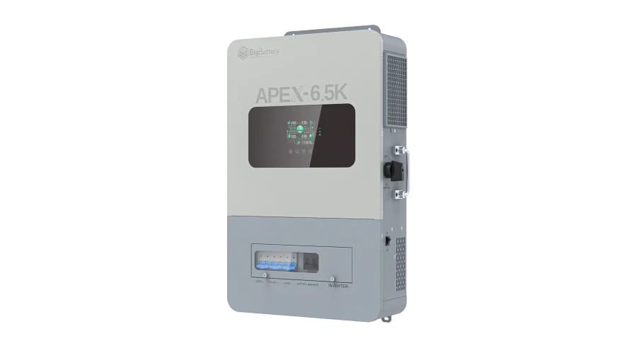 High quality photo of the Big Battery Apex-6.5k Front Right View. Photo sourced by Current Connected.