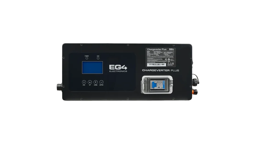 High quality photo of the EG4 Chargeverter Plus Front View. Photo sourced by Current Connected.