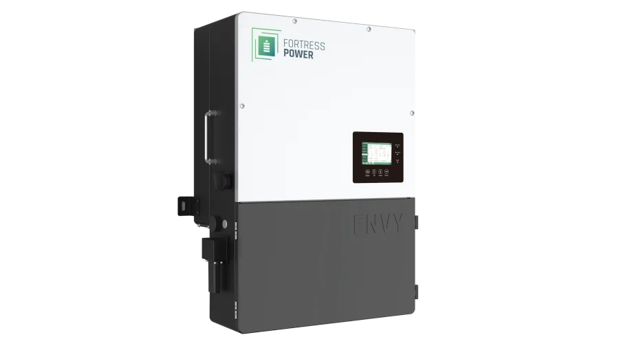 Fortress Power Envy 10kW 48V All-in-One Hybrid Inverter, 15kW Solar Input, Dual MPPT, 60A AC Passthrough, Built-In Rapid Shutdown, IP65, UL 1741
