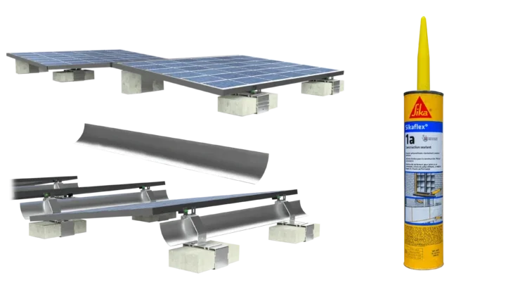 IntegraRack MultiBallast Kit for Flat Roofs and Flat Ground Solar Panel Installations