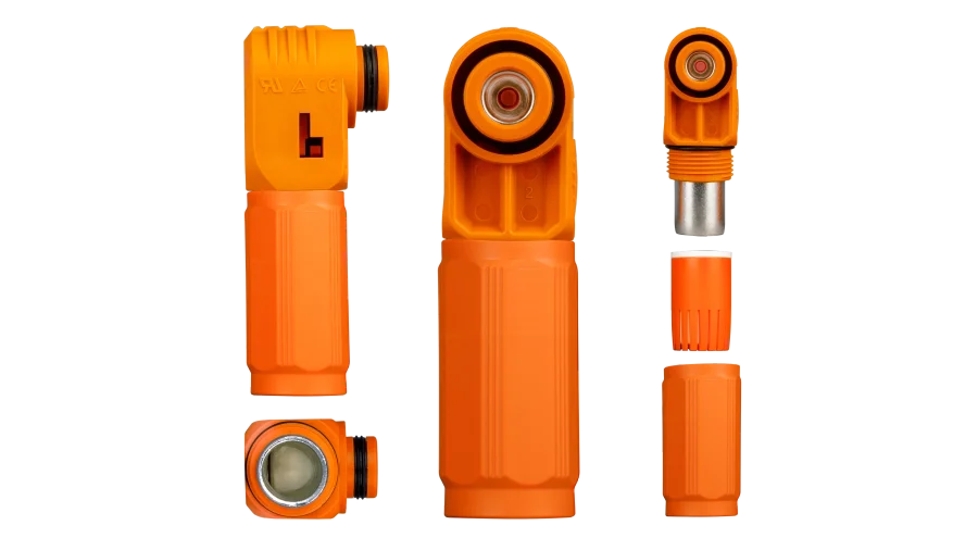 EG4 WallMount Battery Cable Connector, Degson Connector, Polarity-Keyed for EG4 280Ah and 314Ah WallMount Batteries