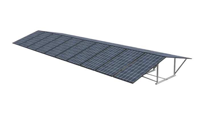 IntegraRack IR-EW15 BallastRack East/West 15 degree Fixed Angle Double Solar Panel Rack Frame, Single Frame